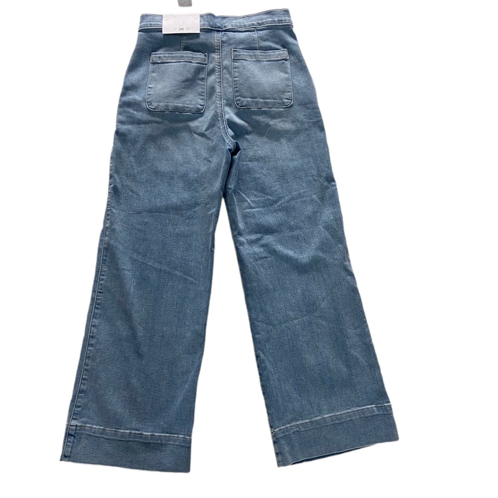 Ann Taylor Loft Wide Leg Crop Jeans Size 2 - Picture 3 of 10